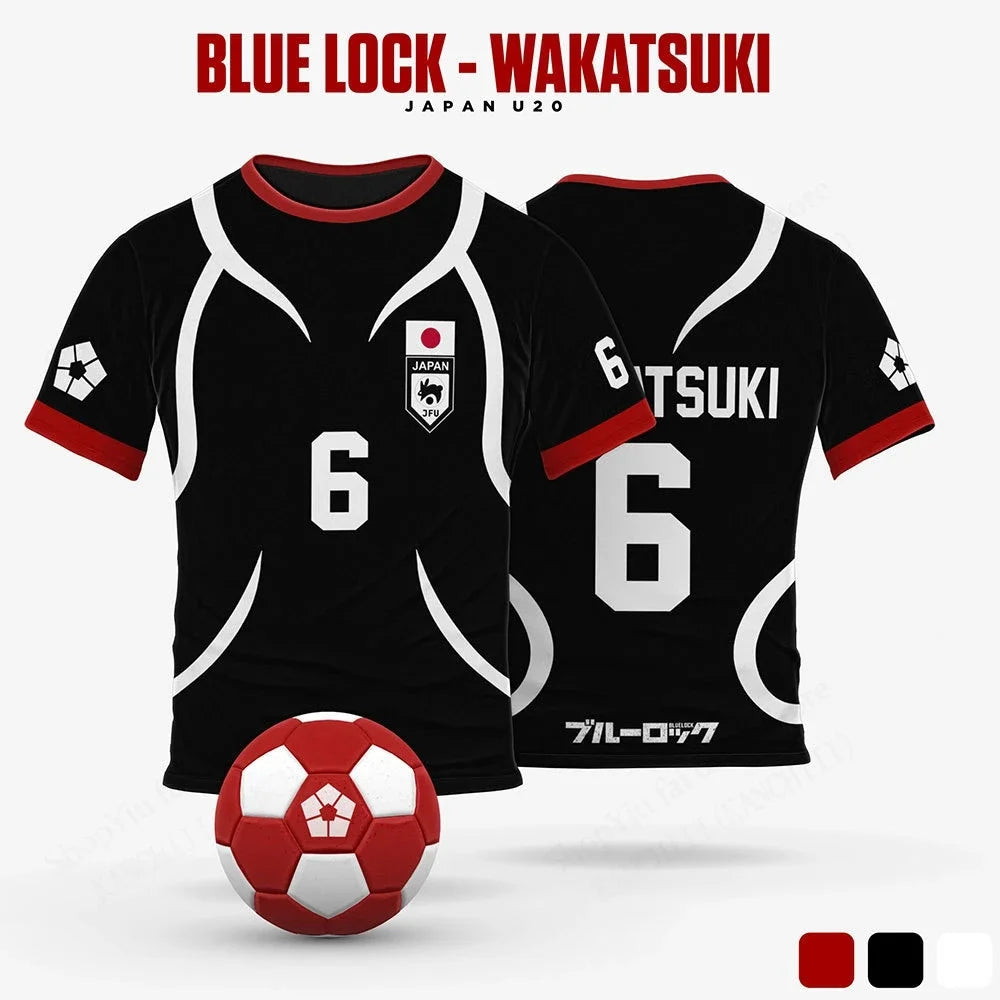 Blue Lock Sae Itoshi Anime Football Jersey – 3D Print Oversized Unisex T-Shirt