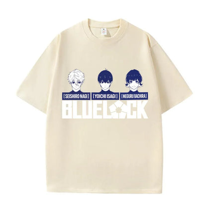 Blue Lock Isagi & Bachira Graphic T-Shirt – Unisex Anime Cotton Streetwear Tee