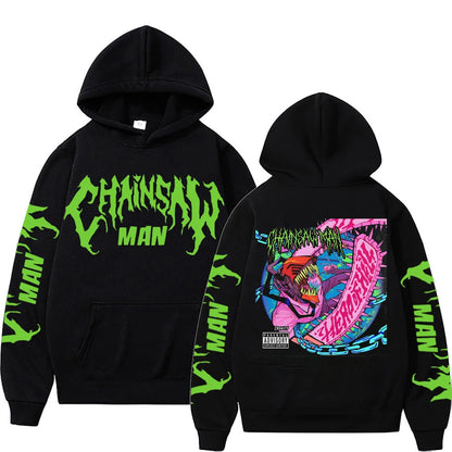 Chainsaw Man Denji Zip-Up Hoodie – Unisex Anime Graphic Streetwear Jacket