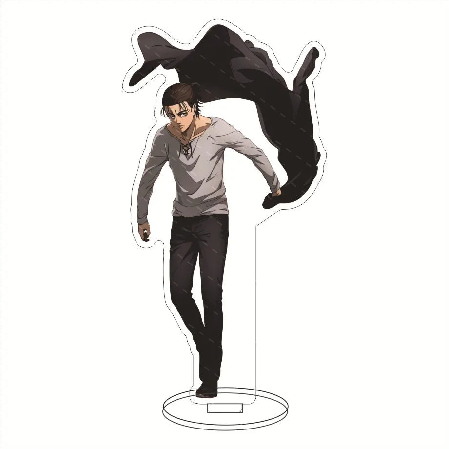 Attack on Titan Acrylic Stand Figure – 16CM Anime Display Stand | Eren, Mikasa, Armin & Conni