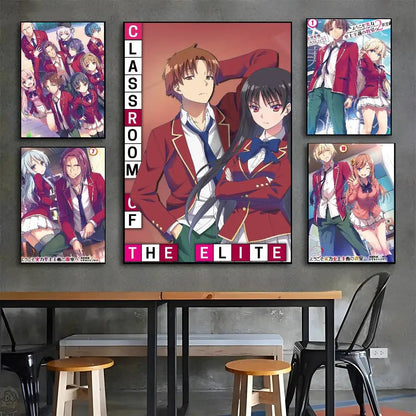 Classroom of the Elite Anime Wall Art – Self-Adhesive Poster Room Decoration