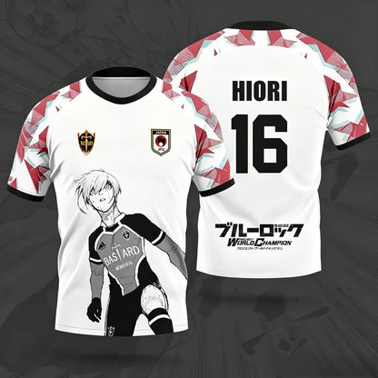 Blue Lock Bastard München Football Jersey – Anime 3D Print Sports T-Shirt