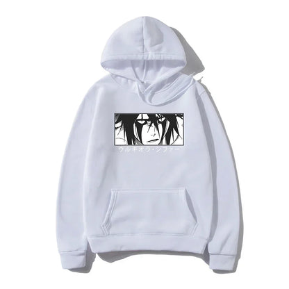 BLEACH Ulquiorra Cifer Gothic Hoodie – Manga Harajuku Anime Streetwear Sweatshirt