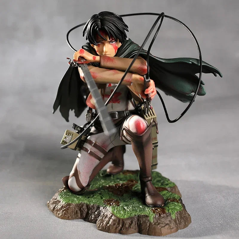 Anime Attack on Titan Mikasa Ackerman 203 Eren Jaeger 207 Rivaille 213 Dolls PVC Action Figure Collective Toy