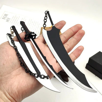 BLEACH: Thousand-Year Blood War Ichigo Zangetsu Keychain – Anime Sword Pendant Keyring