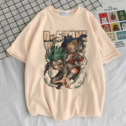 Dr. Stone Anime T-Shirt – Unisex Harajuku Y2K Graphic Streetwear Tee
